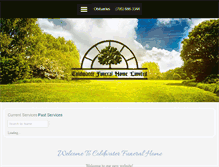 Tablet Screenshot of coldwaterfuneralhome.com